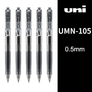 Uniball Pen Set  0.5/0.38mm Black Press Test Pens For Office & School Student Stationery