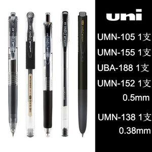 Uniball Pen Set  0.5/0.38mm Black Press Test Pens For Office & School Student Stationery