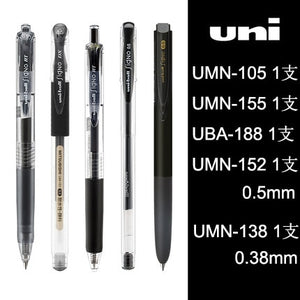 Uniball Pen Set Black Pens Student 0.5/0.38mm Press Pen Test Office Suitable for Everyday Writing