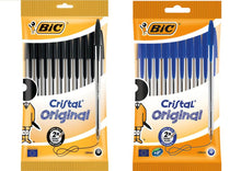 Load image into Gallery viewer, BIC Black Cristal Original Ballpoint Pens 10 PCs

