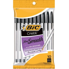 Load image into Gallery viewer, BIC Black Cristal Original Ballpoint Pens 10 PCs
