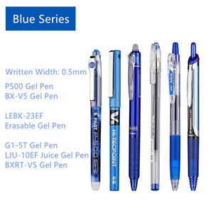 PILOT Colour Gel Pen Collocation P500 BX-V5 LEBK-23EF Erasable Pens G1-5T LJU-10EF Juice Gel Pen BXRT-V5 SW-FL Highlighters